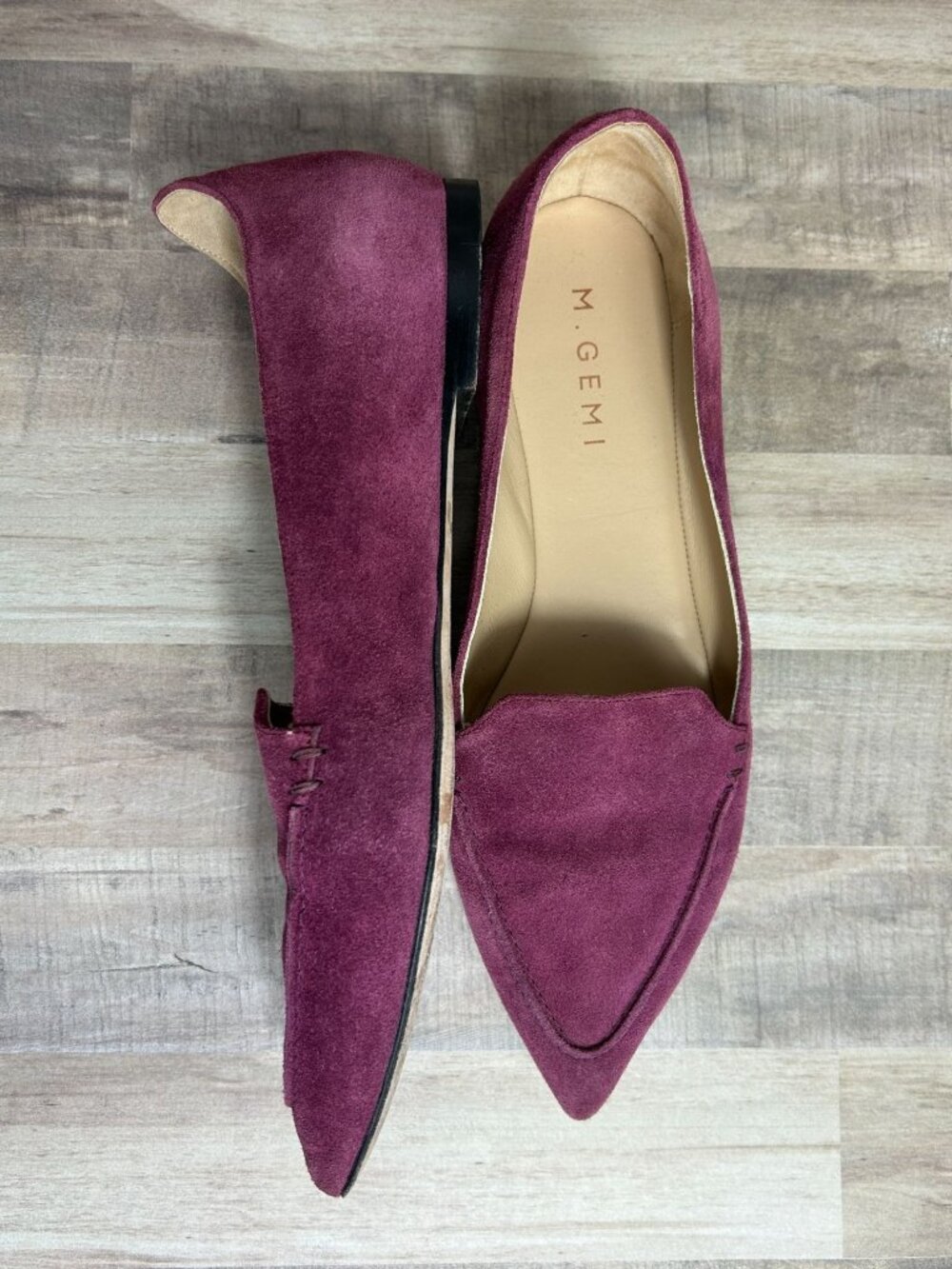 M.Gemi The Stellato Sacchetto Pointed Toe Slip On Shoe in Chianti  - Sz EU 40.5